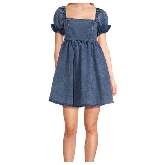 The Unbranded Brand Other - Washed Denim Short Sleeve Dress Girls Size 10 Dillards Evolutionary Summer